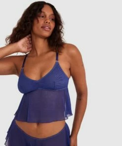 Aaliyah Sleep Cami - Navy