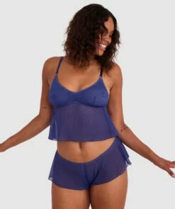 Aaliyah Sleep Short - Navy