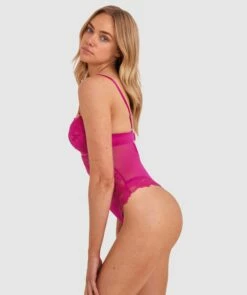 Annalise Push Up Bodysuit - Rose 10 Annalise Push Up Bodysuit - Rose -BRAS N THINGS Sales annalise push up bodysuit rose 01475801 7
