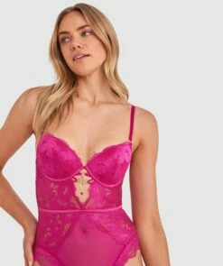 Annalise Push Up Bodysuit - Rose 11 Annalise Push Up Bodysuit - Rose -BRAS N THINGS Sales annalise push up bodysuit rose 01475801 8
