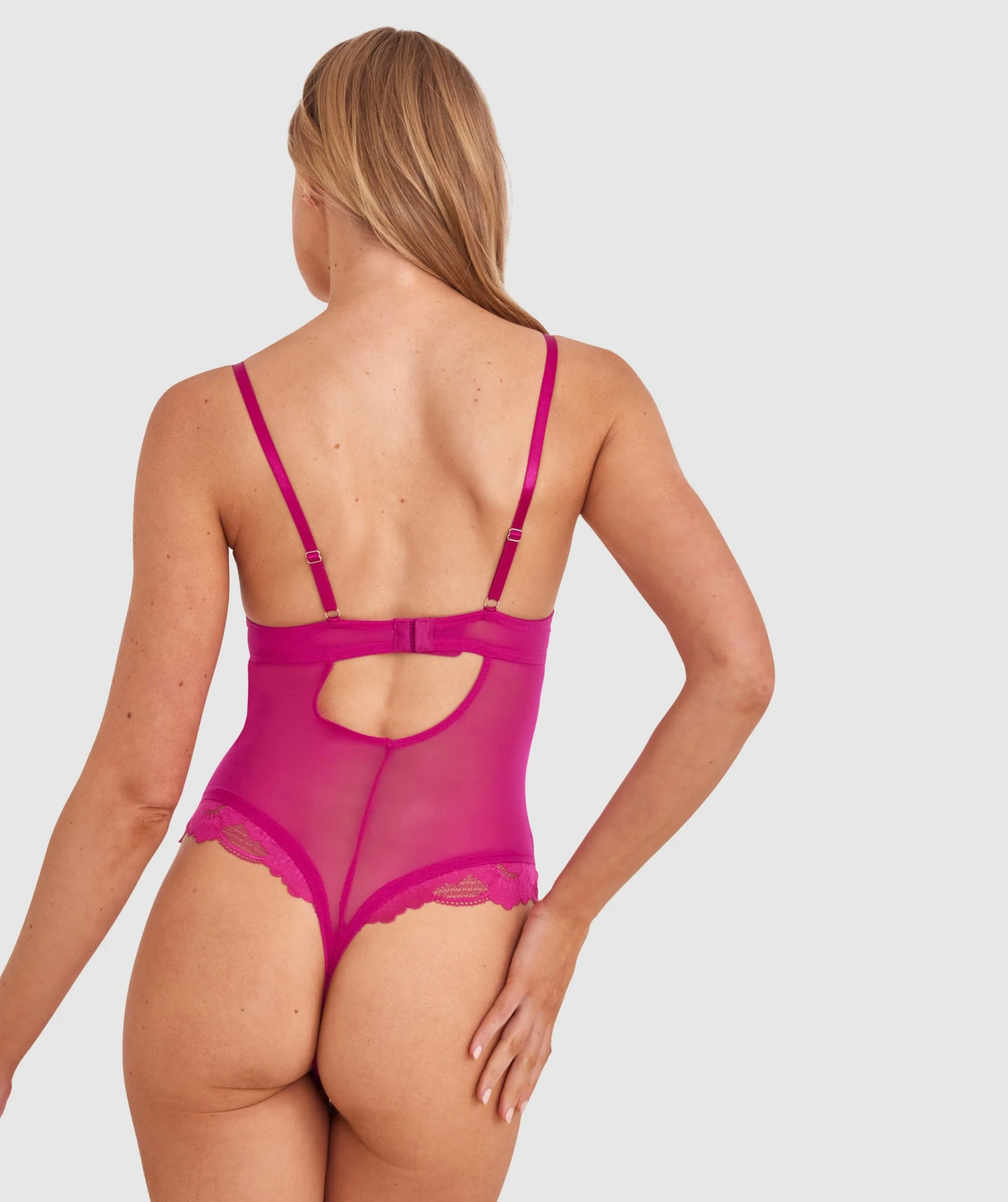 Annalise Push Up Bodysuit - Rose 7 Annalise Push Up Bodysuit - Rose - Image 5