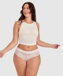 Audrey Brazilian Knicker - Ivory -BRAS N THINGS Sales audrey brazilian knicker ivory 01452504 4