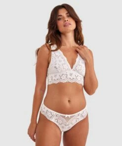Aurelia Brazilian Knicker - Ivory