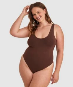 Base Layers Bodysuit - Dark Brown -BRAS N THINGS Sales base layers bodysuit dark brown 01418101 10