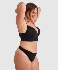 Base Layers Long Line Push Up Bra - Black 11 Base Layers Long Line Push Up Bra - Black -BRAS N THINGS Sales base layers long line push up bra black 01418404 10