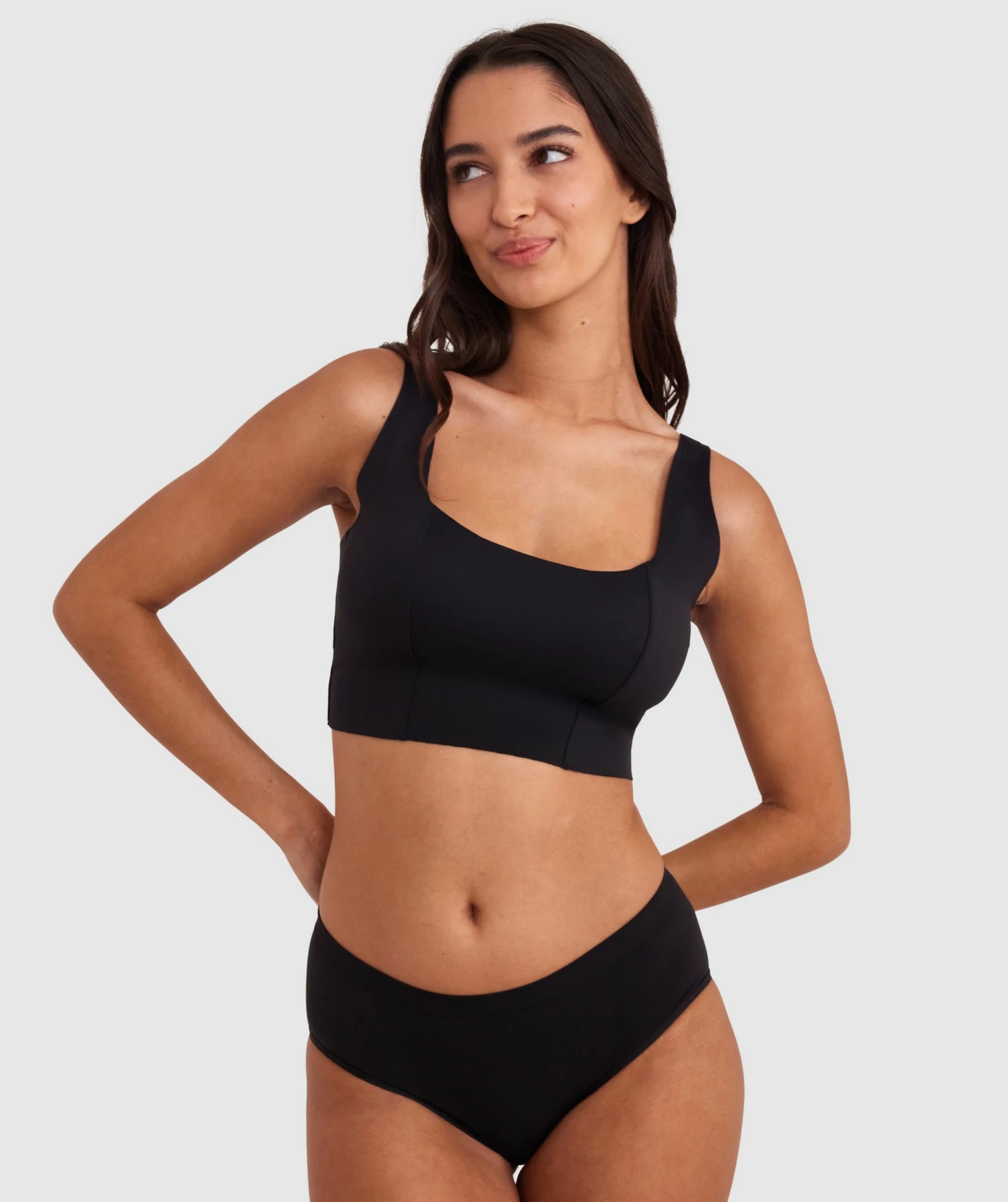 Base Layers Wirefree Crop - Black 7 Base Layers Wirefree Crop - Black - Image 5