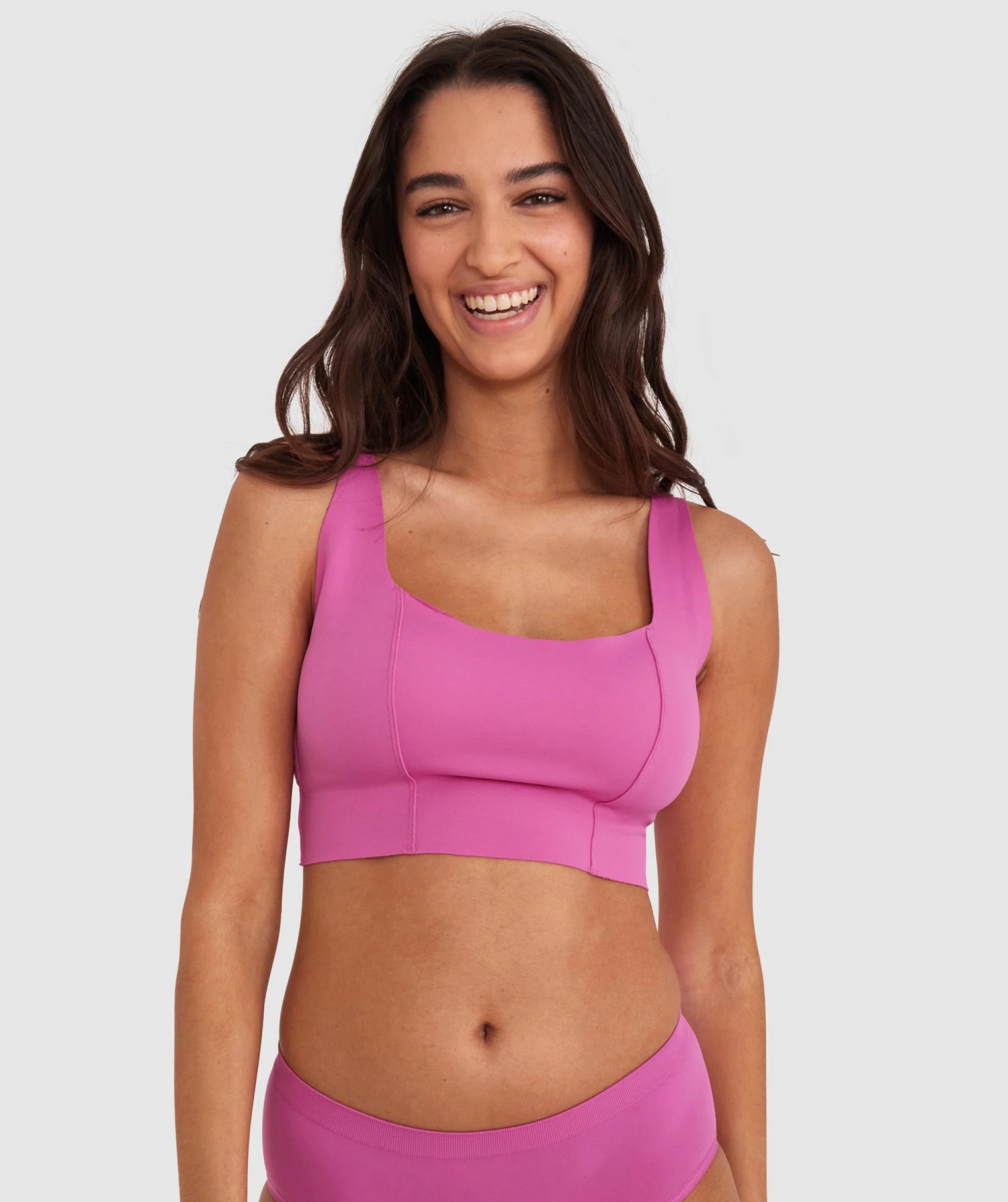 Base Layers Wirefree Crop - Pink 3 Base Layers Wirefree Crop - Pink