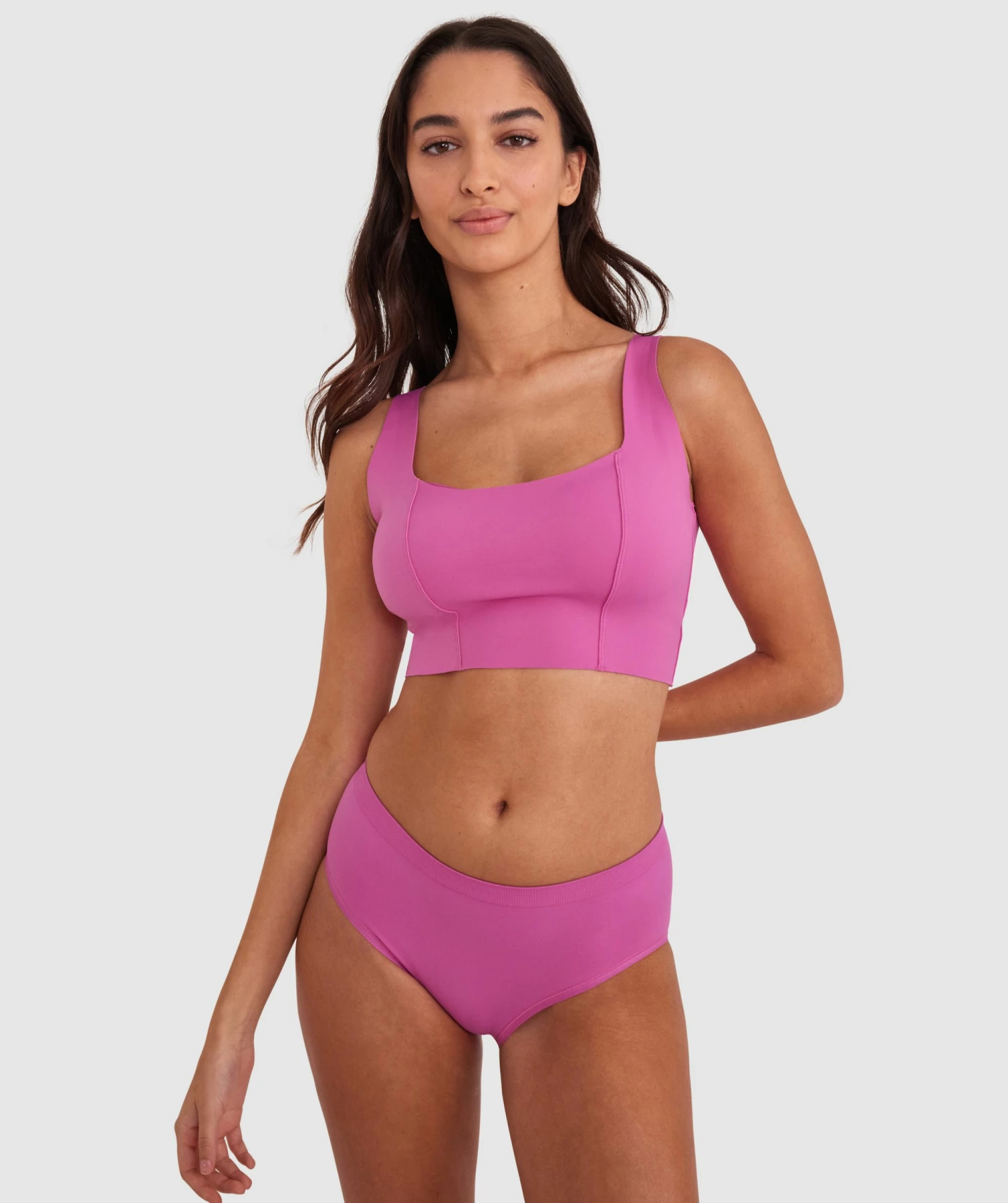Base Layers Wirefree Crop - Pink 4 Base Layers Wirefree Crop - Pink - Image 2