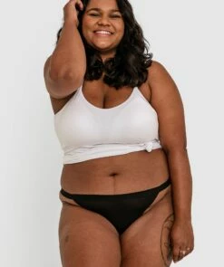 Basics Modal Blend High Leg Tanga Bikini - Black 10 Basics Modal Blend High Leg Tanga Bikini - Black -BRAS N THINGS Sales basics modal blend high leg tanga bikini black 01414401