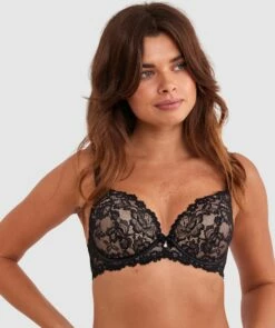 Bethany Essentials Push Up Bra - Black -BRAS N THINGS Sales bethany essentials push up bra black 01475201 4