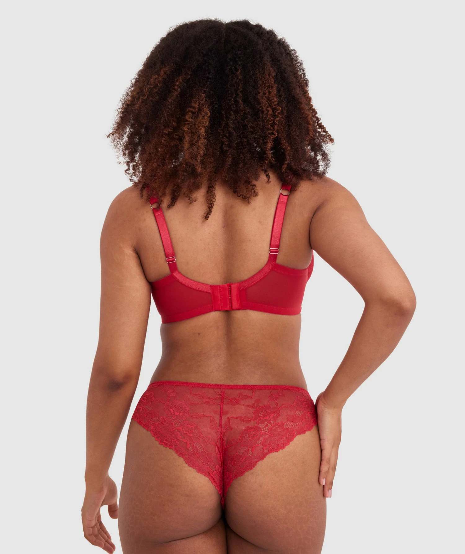 Bethany Full Cup Underwire Bra - Red 7 Bethany Full Cup Underwire Bra - Red - Image 5