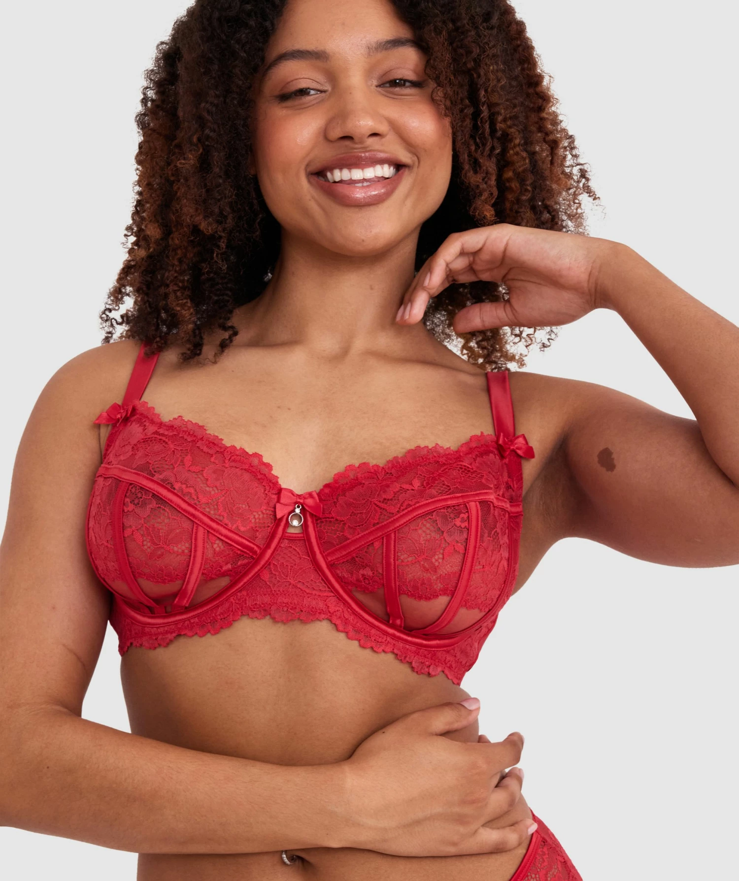 Bethany Full Cup Underwire Bra - Red 3 Bethany Full Cup Underwire Bra - Red