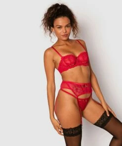 Bethany Suspender - Red -BRAS N THINGS Sales bethany suspender red 01098203 4