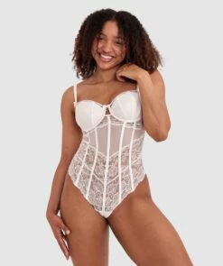 Bethany Underwire Bodysuit - Ivory
