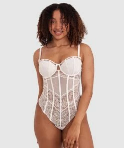 Bethany Underwire Bodysuit - Ivory -BRAS N THINGS Sales bethany underwire bodysuit ivory 01373905 9