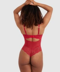 Bethany Underwire Bodysuit - Red 11 Bethany Underwire Bodysuit - Red -BRAS N THINGS Sales bethany underwire bodysuit red 01373904 6