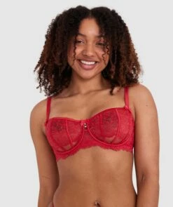 Bethany Underwire Bra - Red