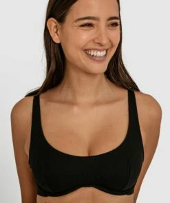 Billie Underwire Crop Bra - Black 11 Billie Underwire Crop Bra - Black -BRAS N THINGS Sales billie underwire crop bra black 01399702 5
