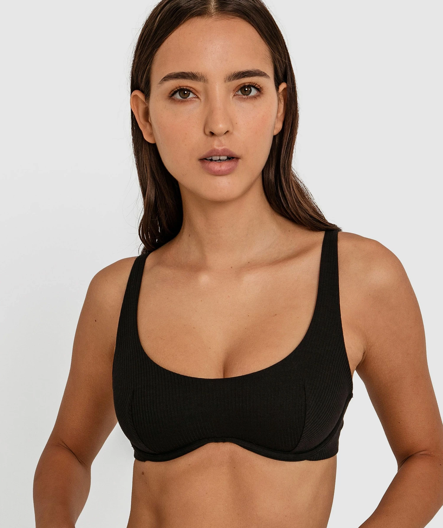 Billie Underwire Crop Bra - Black 3 Billie Underwire Crop Bra - Black