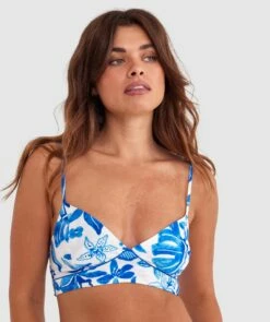 Blue Tropics Bralette - Cobalt Blue
