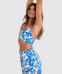 Blue Tropics Bralette - Cobalt Blue 10 Blue Tropics Bralette - Cobalt Blue -BRAS N THINGS Sales blue tropics bralette cobalt blue 01464001 17