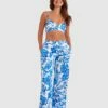 Blue Tropics Long Pant - Cobalt Blue 2 Blue Tropics Long Pant - Cobalt Blue -BRAS N THINGS Sales blue tropics long pant cobalt blue 01464101 14