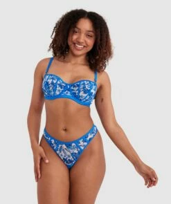 Blue Tropics Underwire Bra - Print Tropical 12 Blue Tropics Underwire Bra - Print Tropical -BRAS N THINGS Sales blue tropics underwire bra print tropical 01476301 24