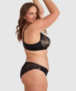Body Bliss Full Lace Curvy Balconette Bra - Black -BRAS N THINGS Sales body bliss full lace curvy balconette bra black 01116502 10