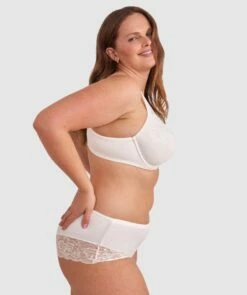 Body Bliss Full Lace Curvy Balconette Bra - Ivory -BRAS N THINGS Sales body bliss full lace curvy balconette bra ivory 01116501 5