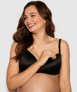 Body Bliss Maternity Wirefree Bra - Black -BRAS N THINGS Sales body bliss maternity wirefree bra black 00803604 3
