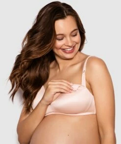 Body Bliss Maternity Wirefree Bra - Blush Pink -BRAS N THINGS Sales body bliss maternity wirefree bra blush pink 00803601