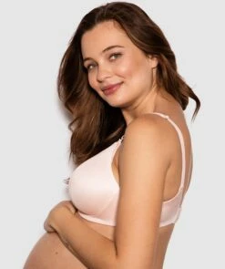 Body Bliss Maternity Wirefree Bra - Blush Pink -BRAS N THINGS Sales body bliss maternity wirefree bra blush pink 00803601 4