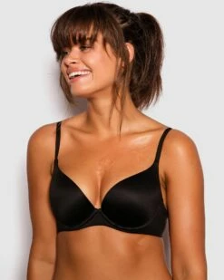 Body Bliss Plunge Double Push Up - Black -BRAS N THINGS Sales body bliss plunge double push up black 00599101