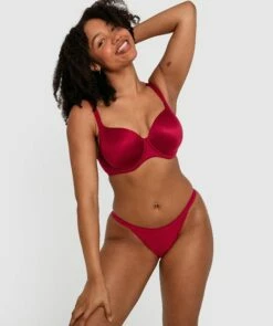 Body Bliss Tanga - Dark Red -BRAS N THINGS Sales body bliss tanga dark red 01301905 5