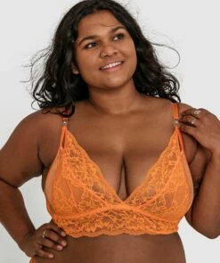 Breeze Bralette - Orange -BRAS N THINGS Sales breeze bralette orange 01413101 5