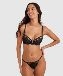 Bryanna Push Up Bra - Black -BRAS N THINGS Sales bryanna push up bra black 01443601 14