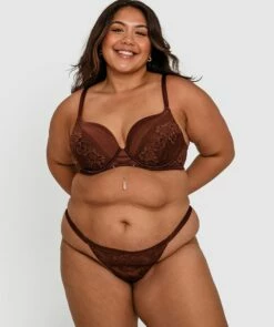 Cadence Full Cup Plunge Bra - Nude 6 -BRAS N THINGS Sales cadence full cup plunge bra nude 6 01379302 1