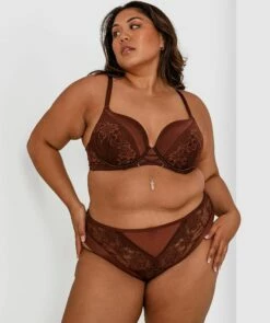 Cadence Full Cup Plunge Bra - Nude 6