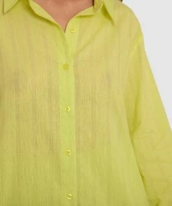 Carissa Long Sleeve Sleep Shirt - Bright Green -BRAS N THINGS Sales carissa long sleeve sleep shirt bright green 01367702 4