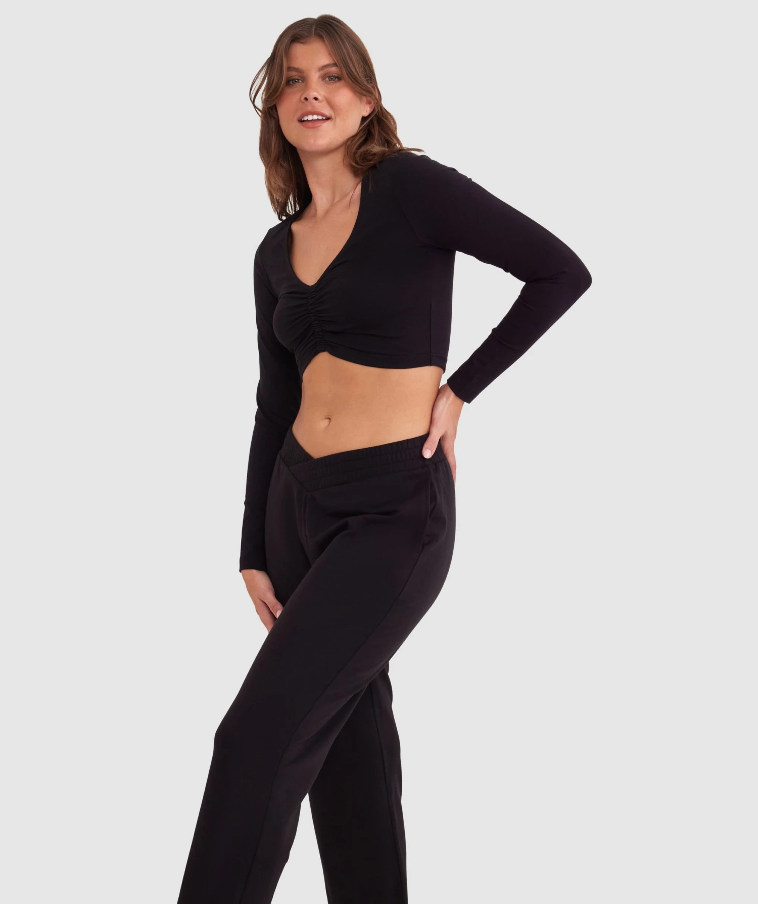 Chill Crop Long Sleeve Shirt - Black 7 Chill Crop Long Sleeve Shirt - Black - Image 5
