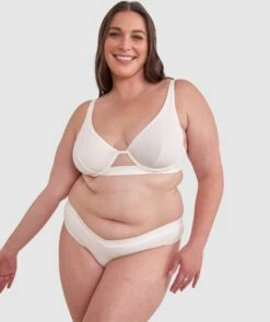 Chill High Leg Brazilian Knicker - Ivory -BRAS N THINGS Sales chill high leg brazilian knicker ivory 01439703 4