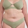Chill High Leg Brazilian Knicker - Khaki 2 Chill High Leg Brazilian Knicker - Khaki -BRAS N THINGS Sales chill high leg brazilian knicker khaki 01439702 2