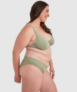 Chill High Leg Brazilian Knicker - Khaki 8 Chill High Leg Brazilian Knicker - Khaki -BRAS N THINGS Sales chill high leg brazilian knicker khaki 01439702 3