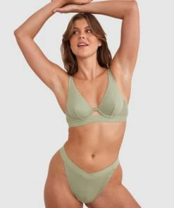 Chill Plunge Bra - Khaki 11 Chill Plunge Bra - Khaki -BRAS N THINGS Sales chill plunge bra khaki 01442502 10