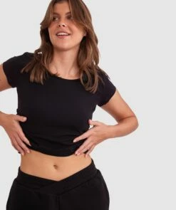 Chill Short Sleeve Shirt - Black 9 Chill Short Sleeve Shirt - Black -BRAS N THINGS Sales chill short sleeve shirt black 01439901 8