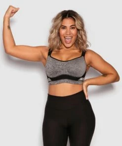 Cool It Contour Underwire Sports Bra - Grey/Black