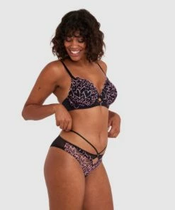 Demi Brazilian Knicker - Black 10 Demi Brazilian Knicker - Black -BRAS N THINGS Sales demi brazilian knicker black 01477501 7