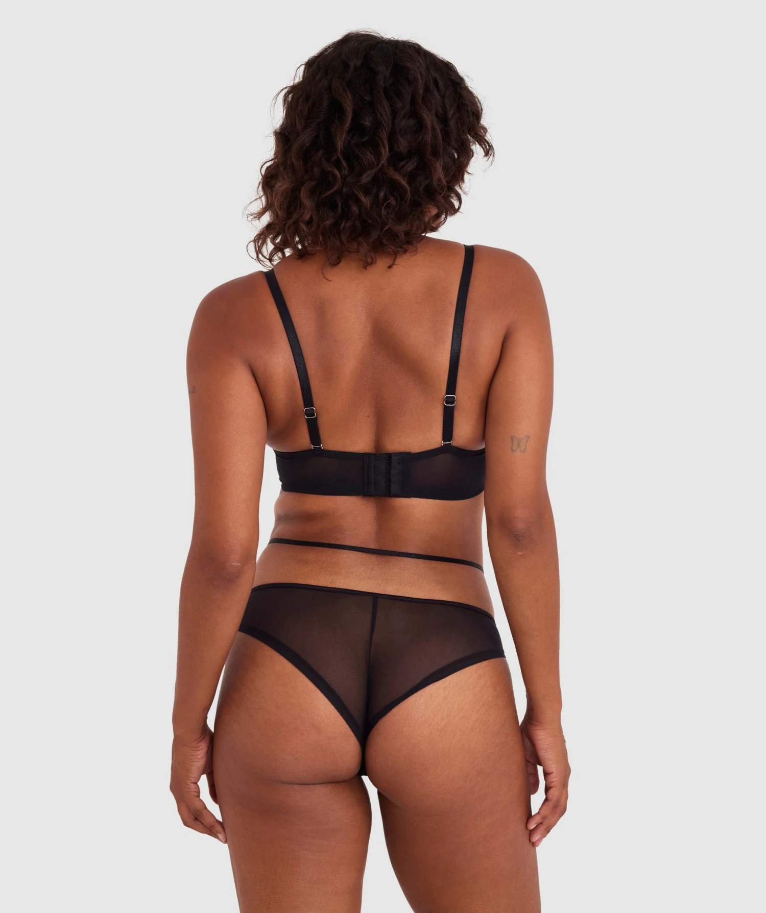 Demi Brazilian Knicker - Black 6 Demi Brazilian Knicker - Black - Image 4