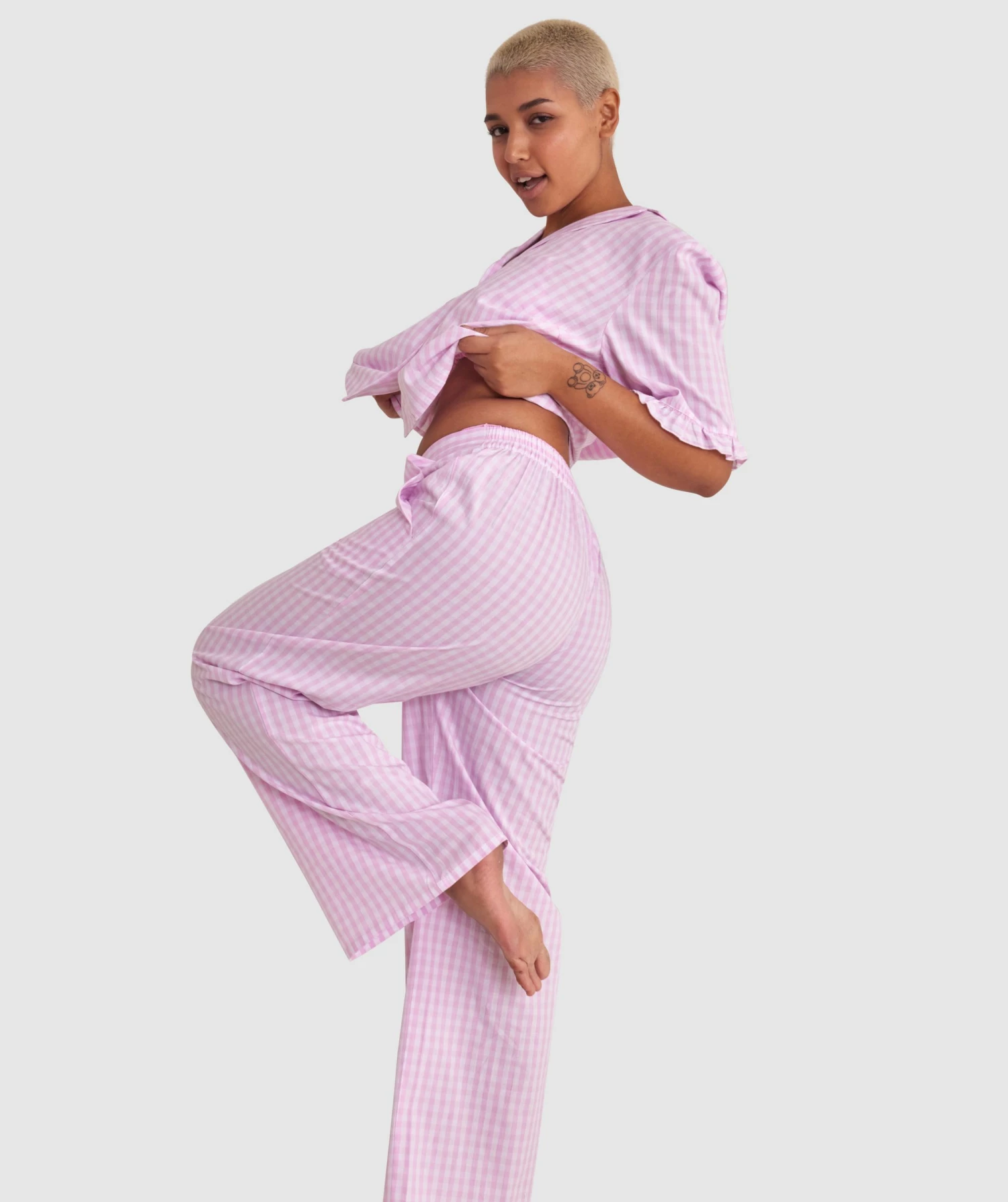 Dorothy Long Pant - Pale Pink 4 Dorothy Long Pant - Pale Pink - Image 2