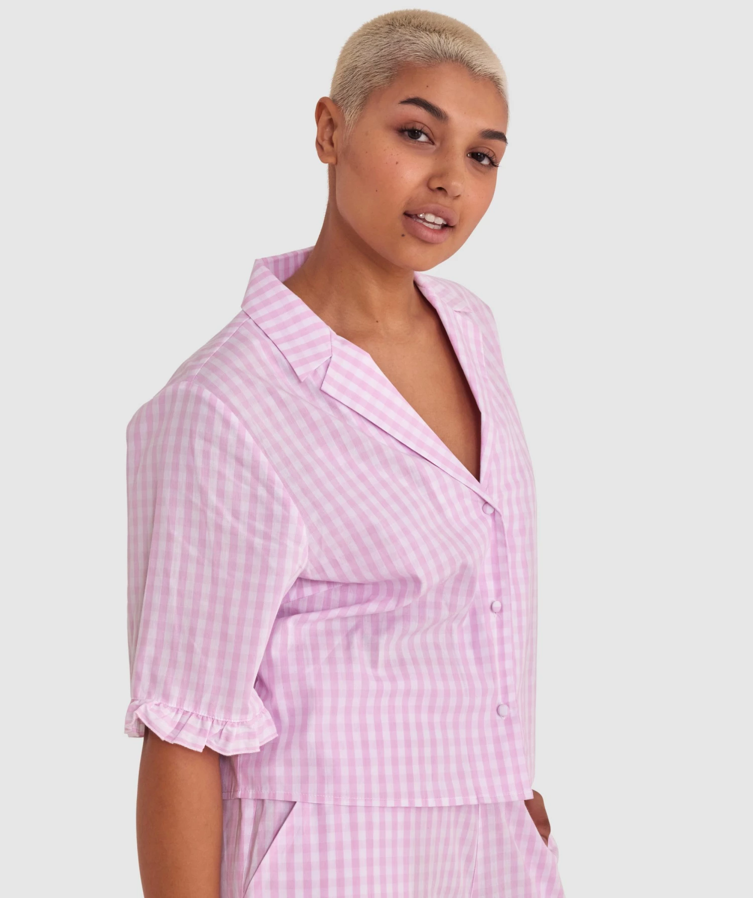 Dorothy Short Sleeve - Pale Pink 6 Dorothy Short Sleeve - Pale Pink - Image 4